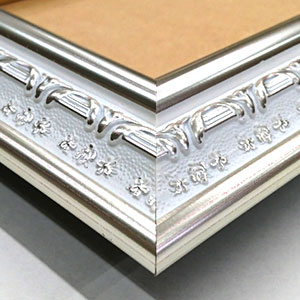 油彩額縁　ステンレス額縁　水彩画　額縁 額縁 油彩額縁 7740 F20 号(727×606) （アクリル仕様・木製