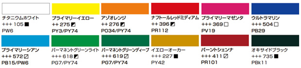 アムステルダム アクリリック１２色セット ２０mlチューブ