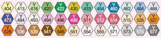 デリーター　ネオピコ２　36色セットB1（応用色） 色見本