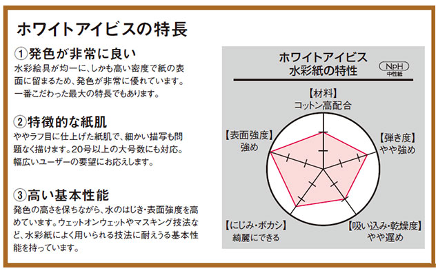 Ｆ８　WIB-F8　額縁画材ドットコム　お得な３冊セット】ホワイトアイビス水彩紙　[スケッチブック]　ブロック　中目（厚さ300ｇ）