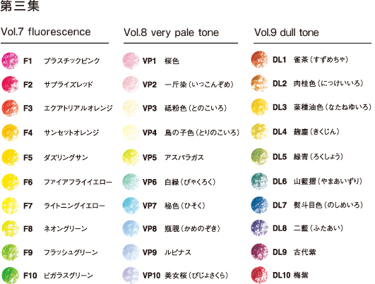 色辞典第３集色見本
