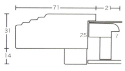 同志舎】油彩額 亜土マット付（青黒） ＳＭ[油絵・日本画用額縁] 額縁