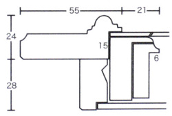 【同志舎　油絵用額縁】油彩額 オーロラ