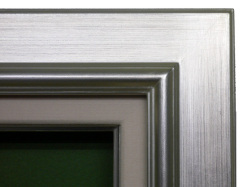 【同志舎　油絵用額縁】油彩額 オーロラ（銀）