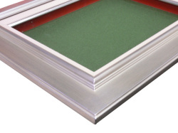 【同志舎　油絵用額縁】油彩額 オーロラ（銀）