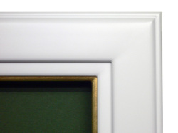 【同志舎　油絵用額縁】油彩額 一平白（白）