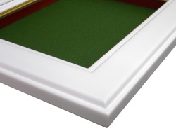 【同志舎　油絵用額縁】油彩額 一平白（白）