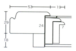 【同志舎　油絵用額縁】油彩額 一平白