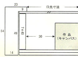 同志舎】油彩額 角箱（乳白） 30号（F,P,M型）[油絵・日本画用