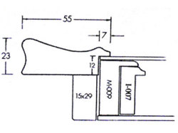 同志舎】油彩額 空型（銀） F0号[油絵・日本画用額縁] 額縁