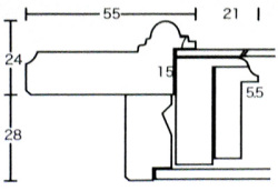 【同志舎　油絵用額縁】油彩額 レインボー