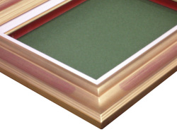 【同志舎　油絵用額縁】油彩額 春海角紋（金）  商品